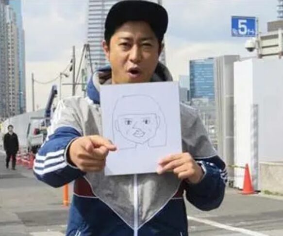 尾形さんが書いたあいちゃんの似顔絵
